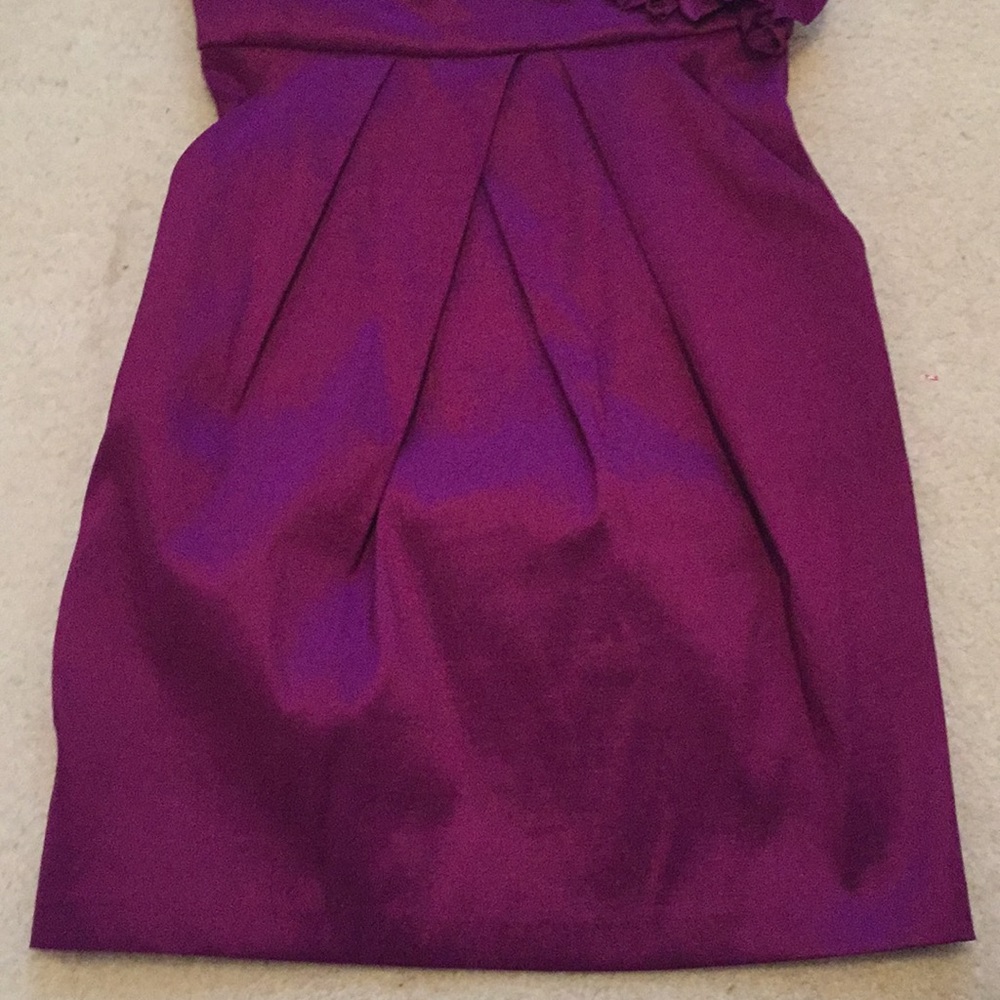 NWOT purple maxandcleo BCBG strapless mini dress - Picture 6 of 8